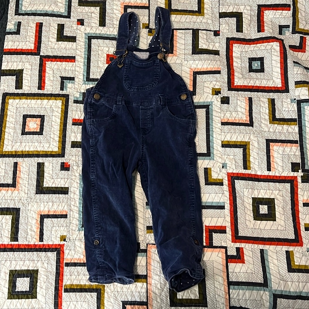 Dotty Dungaress Overalls Toddler 2-3yr
